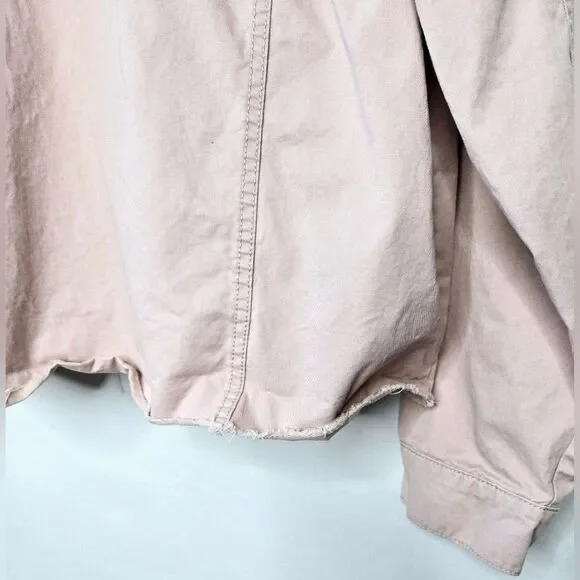 Women's Caslon Blush Pink Jacket w/ Raw Edge Hem Size 2X - Picture 7 of 8